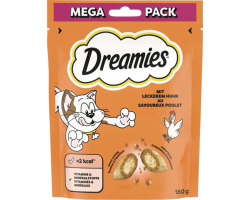 Dreamies Mega Pack Katzensnack mit Huhn, 180 Gramm