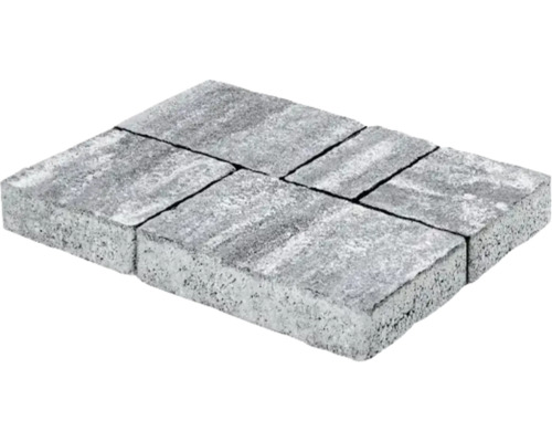 Rechteckige Pflastersteine aus Beton