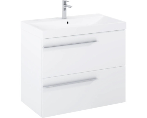Waschtischunterschrank mit Waschbecken und Armatur