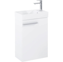 Meuble-lavabo blanc avec lavabo et robinet
