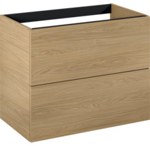 Waschbeckenunterschrank aus Holz mit zwei Schubladen