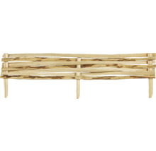 Clôture en bois avec aspect naturel pour le jardin