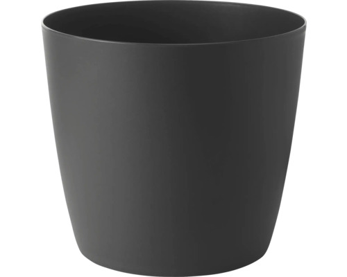 Pot de fleurs plastique Ø 39 cm H 35 cm anthracite Pot de fleurs gris en plastique