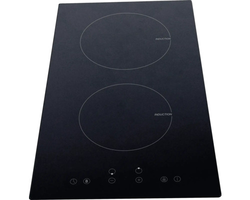 Plaque de cuisson à induction avec deux zones de cuisson