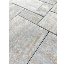 Gros plan de pavés dans le jardin