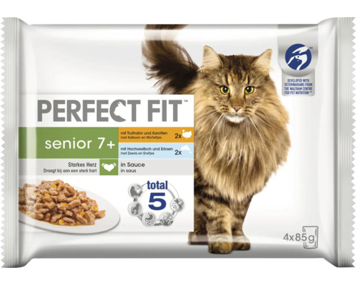 Perfect Fit Aliment pour chats Senior 7+ en pack de 4 x 85 grammes