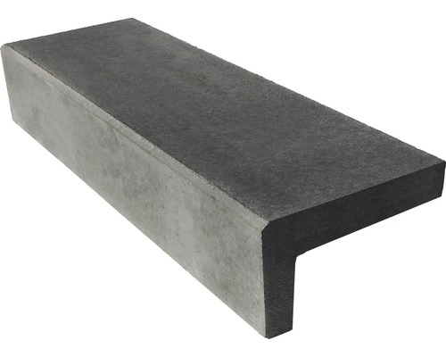 Marche en béton gris 140x18x32 cm Marche en béton gris 140x18x32 cm
