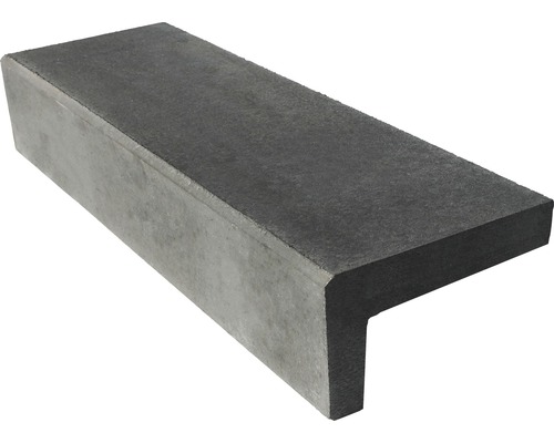 Beton Winkelstufe grau 150 x 18 x 32 cm