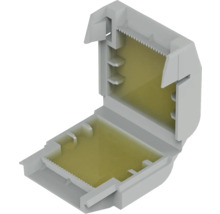 Angle de gouttière en position ouverte