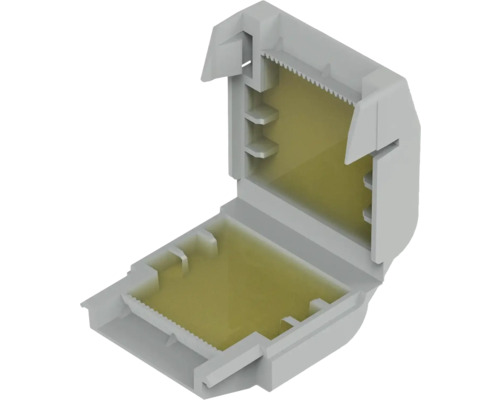 Angle de gouttière en position ouverte