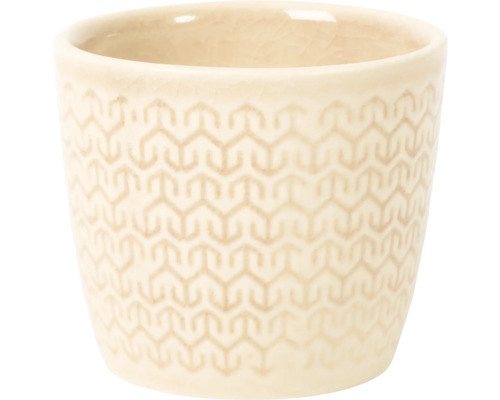 Pot de fleurs en céramique avec motif géométrique
