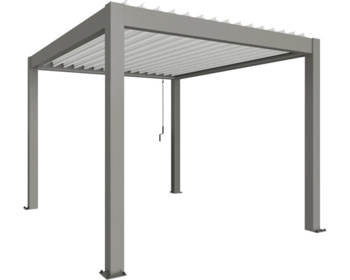 Freistehende Pergola mit verstellbarem Lamellendach