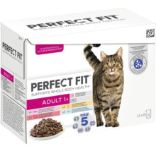Perfect Fit Adult 1+ alimentation pour chat multi-pack avec cinq saveurs
