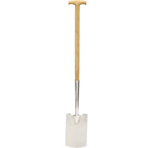 Bêche avec manche en bois et lame en acier