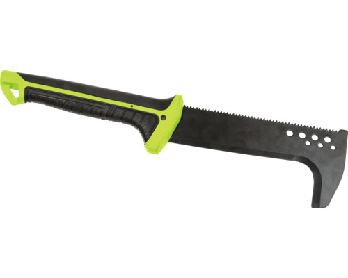 Gartengerät mit Sägeblatt und geformter Klinge