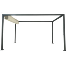 Pergola avec toit en tissu pour le jardin