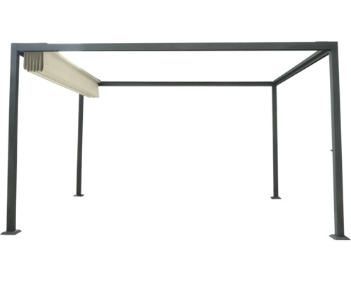Pergola avec toit en tissu pour le jardin