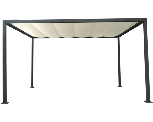 Construction de pavillon autoportante avec toit en tissu