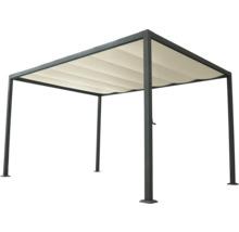 Pergola avec toit en tissu