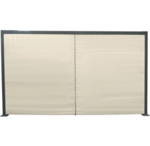 Paroi latérale de tonnelle avec fermeture éclair