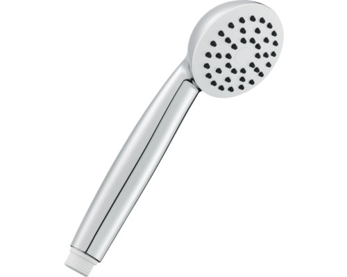 Douchette à main avec poignée chromée et jets d'eau