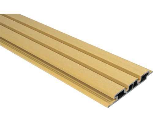 Konsta WPC Fassadenverkleidung Nativo hellbraun 24x178x2200 mm Kunststoffpaneel für Wand- und Deckenverkleidung