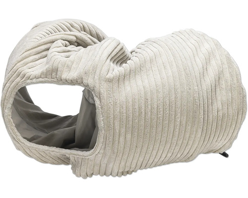 Tunnel pour chat en velours côtelé