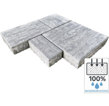 Pavés gris avec label d'étanchéité à l'eau à 100 %