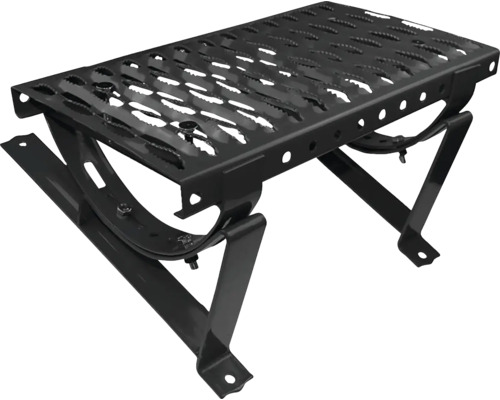 Marche en métal avec surface antidérapante pour l'extérieur