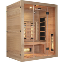 Infrarotsauna aus Holz mit Glastür