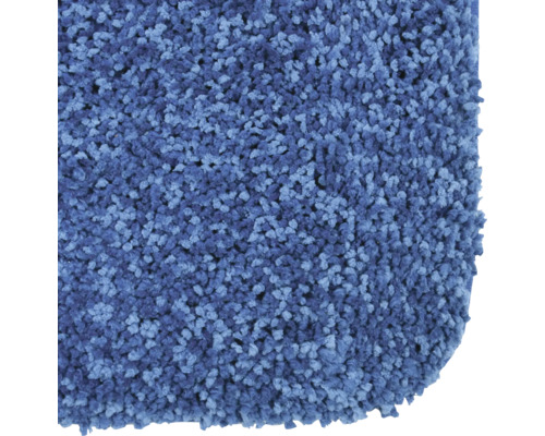 Detailaufnahme eines blauen Teppichs