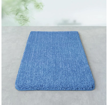 Blauer Badteppich