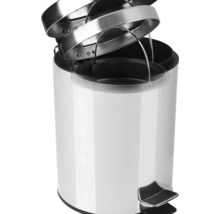 Poubelle à pédale en métal avec seau intérieur amovible