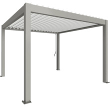 Pergola autoportante avec lamelles réglables pour le jardin