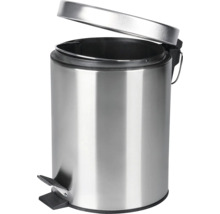Treteimer aus Stahl mit offenem Deckel