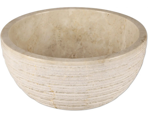 Differnz lavabo à poser Alto 38 x 15 cm beige 36.102.42 Vasque à poser en pierre naturelle