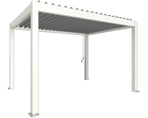 Freistehende Pergola mit verstellbaren Lamellen