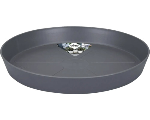 Blumentopf Untersetzer Elho Loft urban Kunststoff Ø 24 cm H 3 cm anthrazit Elho Pflanzenuntersetzer
