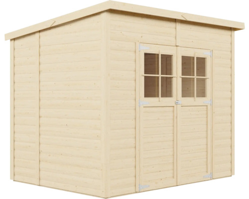 Abri de jardin en bois avec double porte et fenêtre