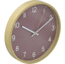 Horloge murale avec cadre en bois et cadran