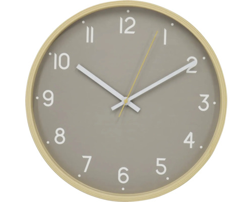 Horloge murale ronde avec cadran et affichage de l'heure