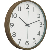 Horloge murale avec cadre en bois et cadran