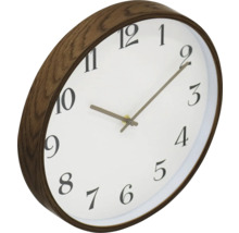 Horloge murale avec cadre en bois et cadran