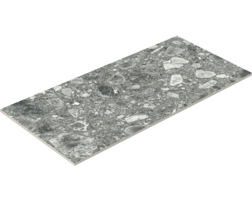 Carreau de sol gris aspect pierre