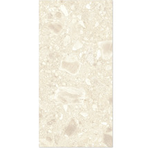 Gros plan d'un carreau avec un motif de terrazzo.