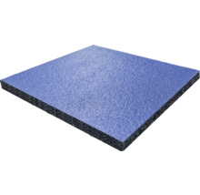 Tapis en caoutchouc carré bleu