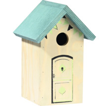 Nichoir en bois avec décorations