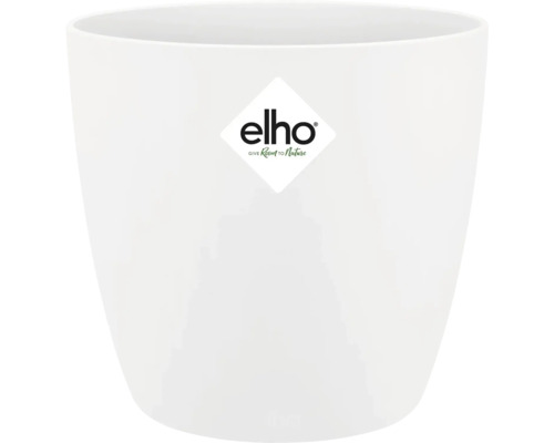Übertopf elho Brussels Kunststoff Ø 10,5 cm weiss Blumentopf aus Kunststoff