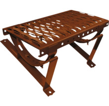 Marche métallique avec surface antidérapante