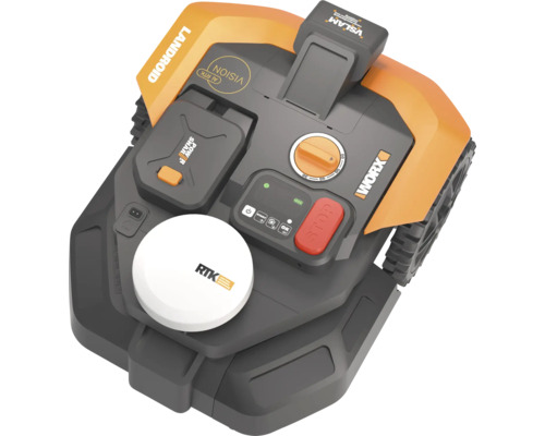 Robot tondeuse Worx Landroid avec module RTK pour une navigation précise